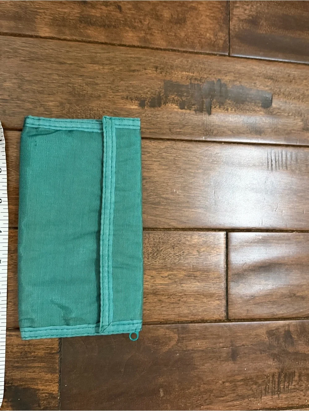 Vintage Compact Teal Foldover Wallet - Women Bags Wallets